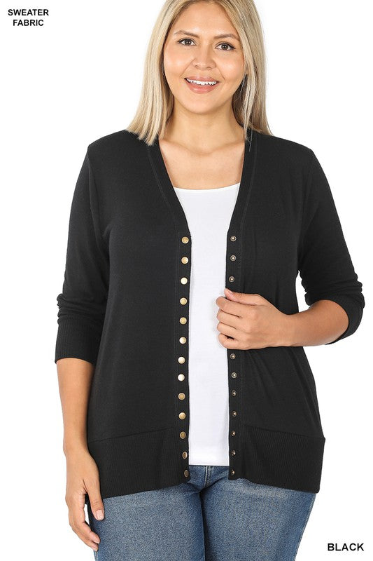 1712 Snap button cardigan