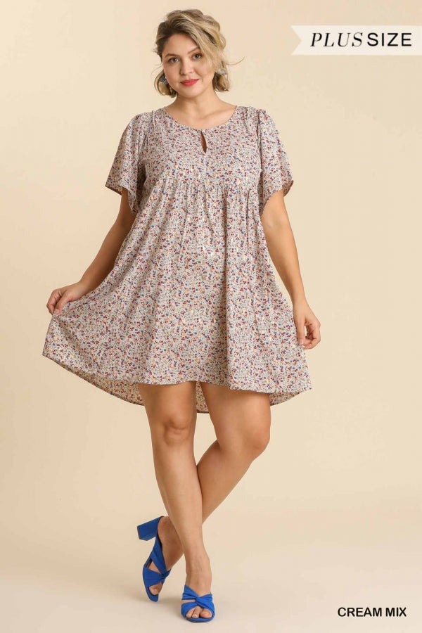 1716 Floral print dress