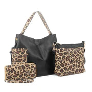 1756 Leopard print 3 in 1 bag set