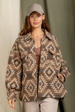 Load image into Gallery viewer, 1761 Aztec pattern shacket
