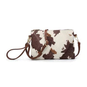 1780 Cow print crossbody/Wristlet