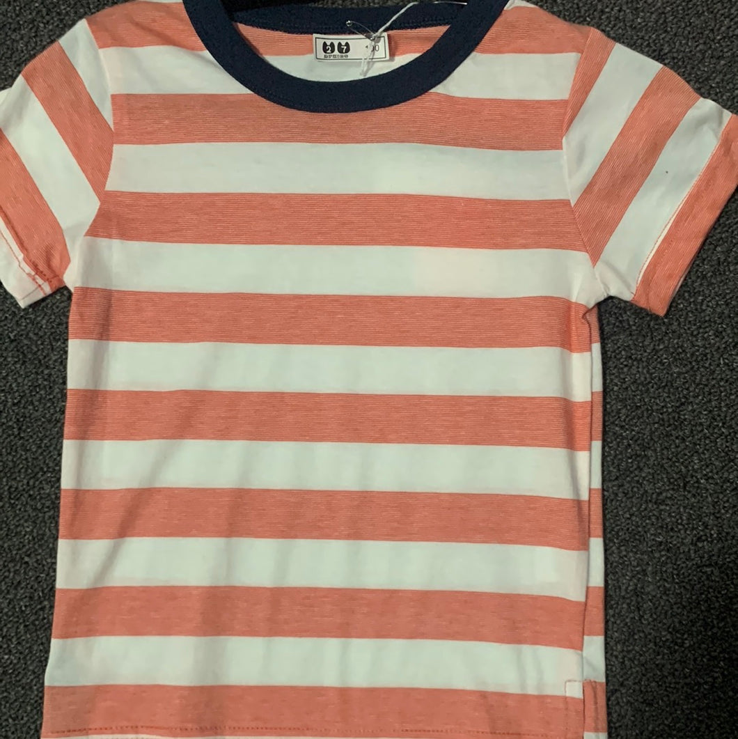 1004 Red and White stripe top