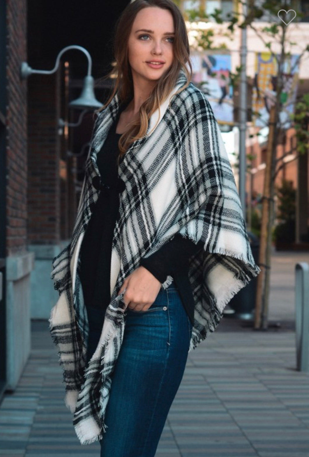 1007 Classic Flannel Poncho