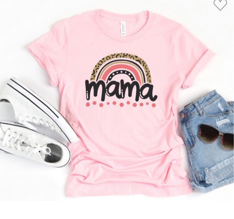 1323 Rainbow Mama graphic tee