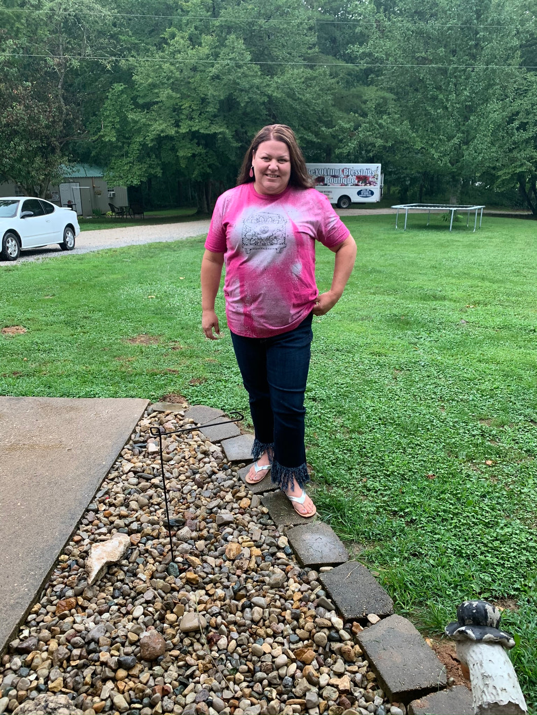 Tina- Bleach Dyed Bus Shirt