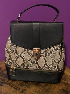 1236 Python snake skin backpack