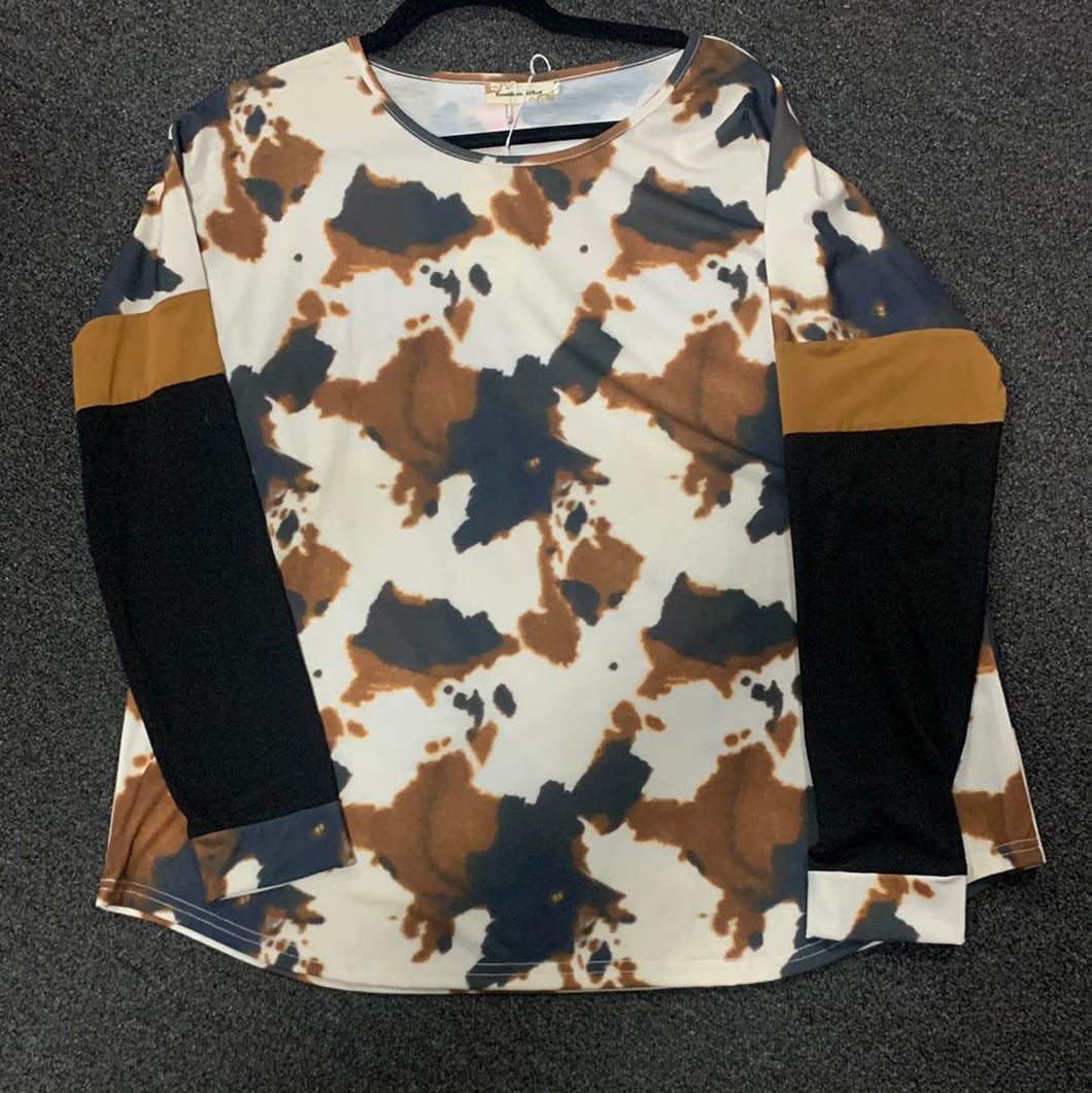 1009 Cow Spots pullover