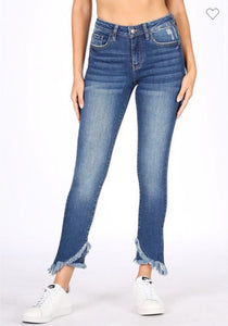 1438 Mid rise ankle skinny jeans