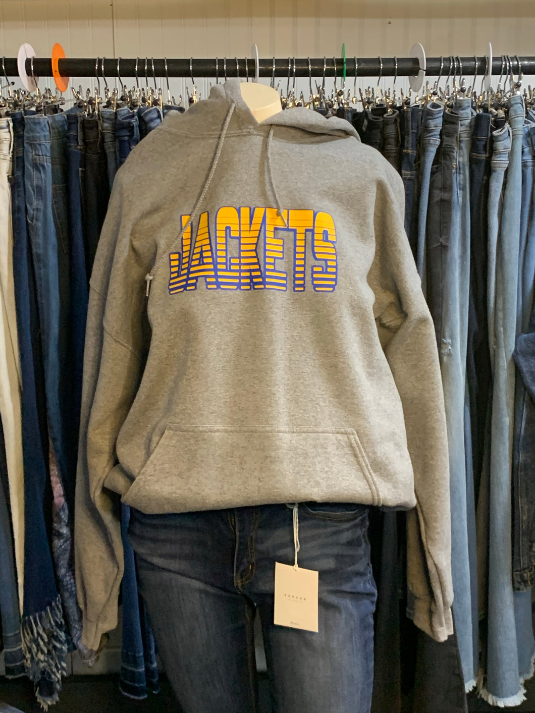 Tina-1656 Striped Jackets hoodie