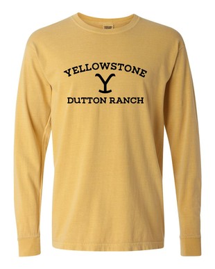 1550 Mustard long sleeve Yellowstone